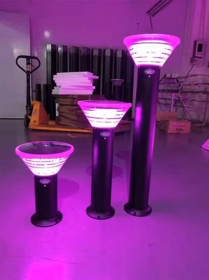 Außenhofleuchte, IP65, wasserdicht, 10 W, Rasenpoller für Gartendekoration, LED-Solar-Gartenlampe