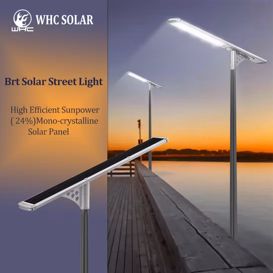 Integrierte 80-W-Außen-LED-Lampe, Solar-Überwachungskamera, Straßenlaterne mit Lithium-Batterie