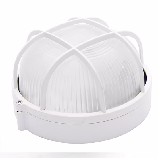 8W/13W IP44 LED-Außenwandleuchte, wasserdicht, mit Lamellen, rund, Aluminium-Schottleuchte