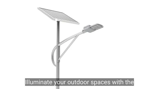 Integrierte wasserdichte LED-Solarstraßenlaterne aus Aluminium IP65 IP66 IP67 mit Bewegungssensor, Lithiumbatterie und Solarpanel